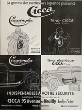 Publicité ancienne CICCA