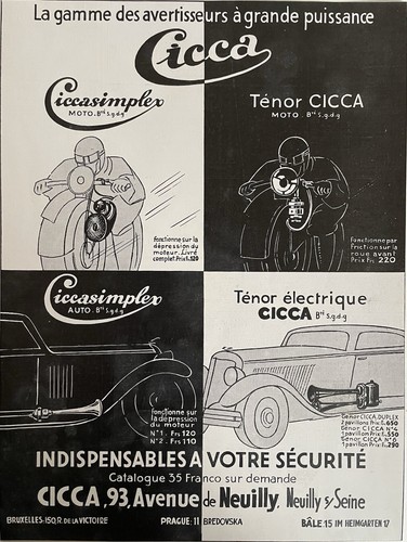 Publicité ancienne cicca - ancienne,