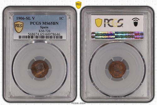 Espagne alfonso xiii pcgs - xiii,