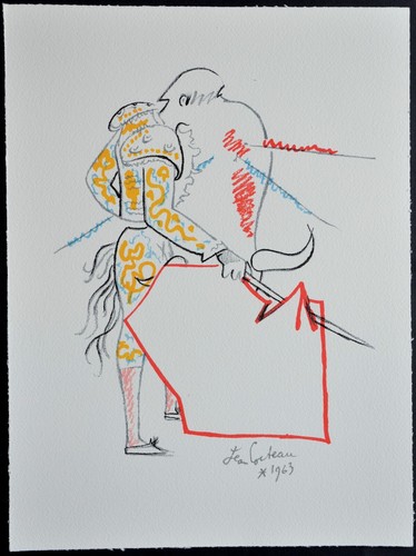 Superbe lithographie jean - lithographie,