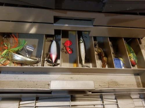 Plano tackle box with - box, lures