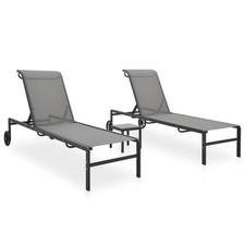 Lot de 2 Chaises Longues avec