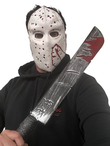 Masque hockey jason blanc - jason,