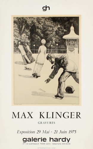 Affiche exposition max klinger - affiche,