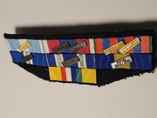   Placard Rubans 7 Médailles Rappel Centrafrique Yougoslavie Genie Afghanistan 