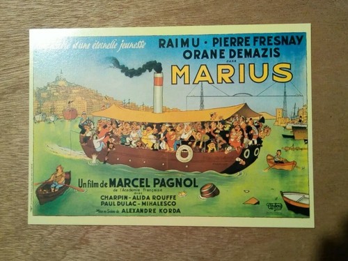 Carte postale cinéma marius - cinéma,