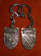 Porte-clés lot x 2 Armoiries