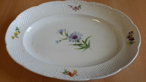 Plat oval porcelaine de - plat, en