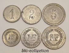 Monnaie de Nécessité - 1+2+5 Francs, Manufacture Française d'Armes et Cycles 