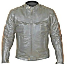 Hommes Blouson Moto Cuir Noir