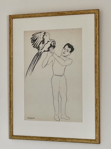 Dessin original encre chine - encre,