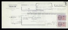 1941 LABORATOIRES FRANCAM A BORDEAUX - M. OLIVIER A LESPARRE