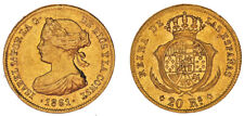 20 Or REALES/Or Isabella II - Isabel Ii. Madrid, 1861. XF SUP