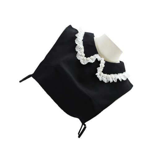Femme dentelle bord - bord, col