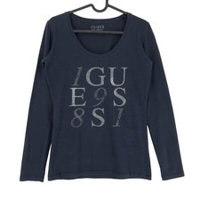 T-Shirt À Manches Longues Rundhals GUESS Femme Taille S