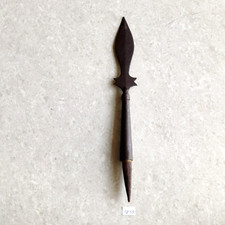 Tête De Lance En Fer Antique Artisanale Originale Décorative Collectible SP53