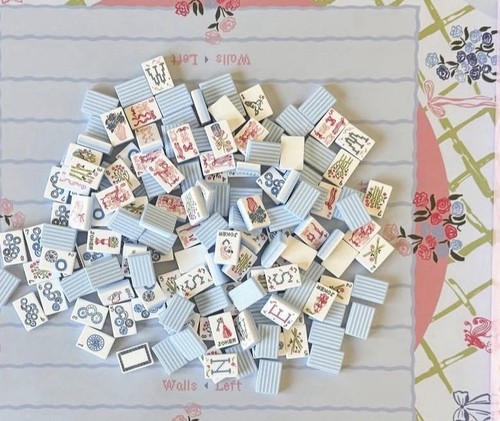 Grandmillennial mahjong set - grandmillennial,