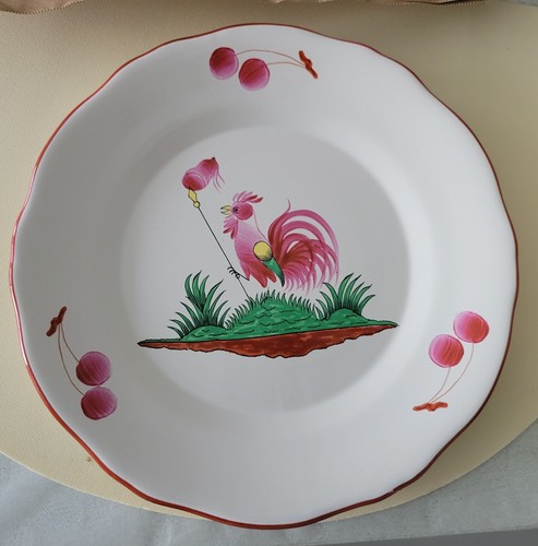Assiette coq saint clément - assiette, "coq"