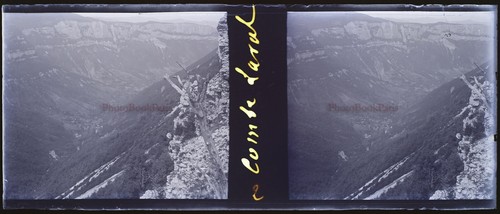 Montagne negatif photo stereo - negatif,