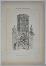 Lithographie Tour centrale et