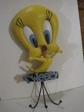 GRAND TITI EN RESINE PORTE MANTEAU OU TROUSSEAU CLES TORCHONS 41 CM WARNER BROS