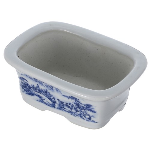 Vase porcelaine bleu pot - en,
