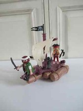 3 ⚜️ Radeau Avec Pirates Des Ténèbres Playmobil Réf: 6682 Complet