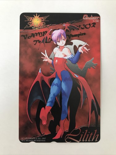 Vampire savior phone card - vampire,