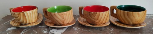 Tasse soucoupes faux - 4, 4