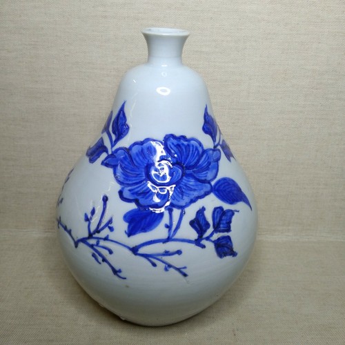 Vintage asian blue - blue, white