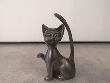 Sculpture chat étain - sculpture, %