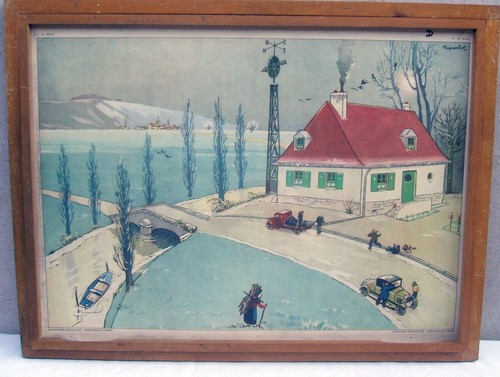 Ancienne affiche ecole - ancienne, d'ecole