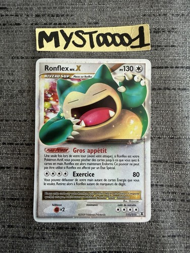 Carte pokémon ronflex - carte, niv