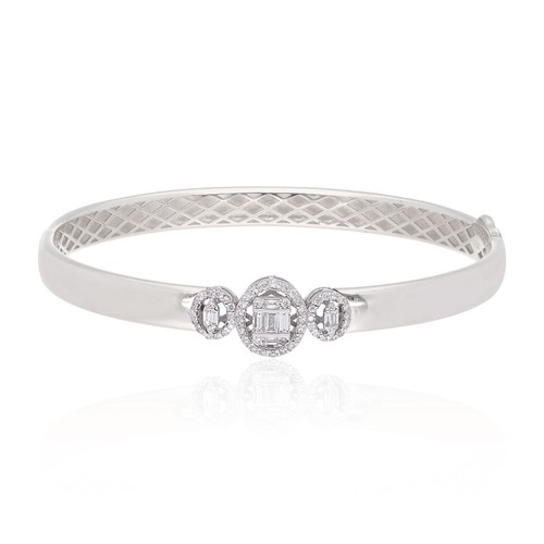 Bracelet bague pavé diamant - bague,