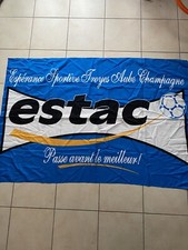 Drapeau Ancien Estac Entente Sportive Troyes Aube Champagne Foot Vintage