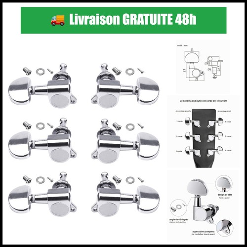 6pcs chevilles guitare - chevilles, de