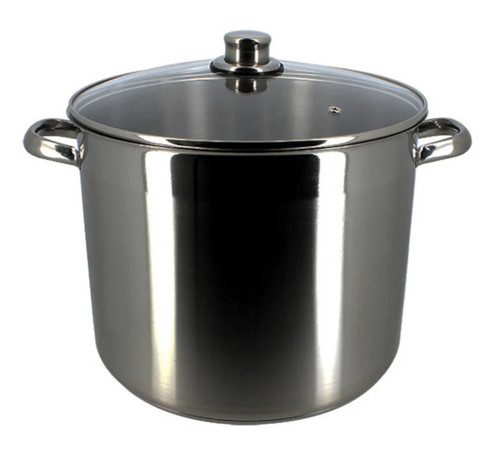 Marmite inox avec couvercle - marmite, en