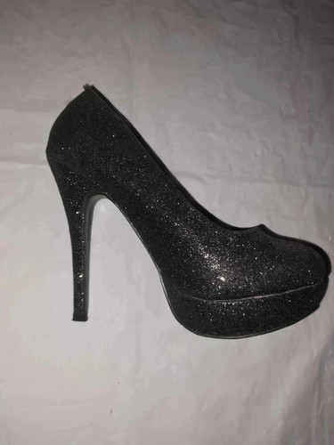 Escarpins gris pailletés - , –