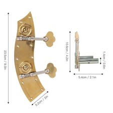 2Pcs Bass Tuning Pegs Double