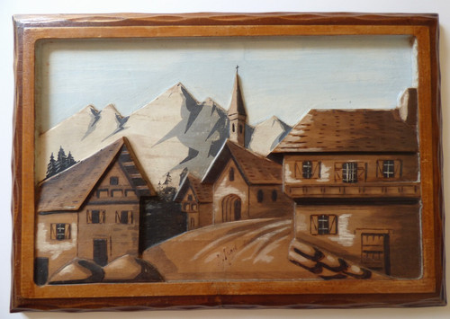 Panneau mural vintage - , montagne