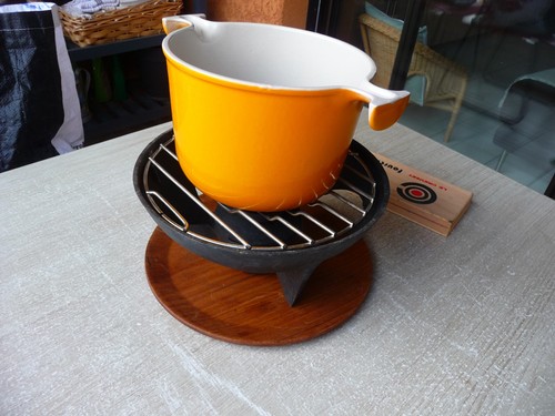 Service fondue creuset - fondue, le