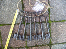 LOT A727 DE 6 TRES GRANDE CLÉ CLÉS CLEFS CLEF ANCIENNES DE PORTE SERRURE