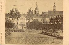 Lenoir, France, La Flèche Prytanée, Le Parc Vintage albumen print. Carte cabinet