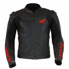 VESTE DE COURSE EN CUIR NOIR