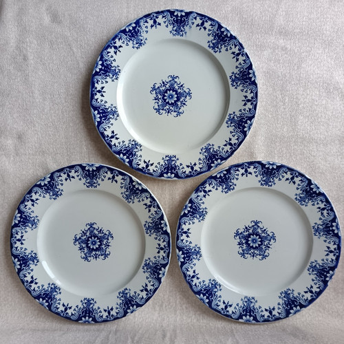 Assiettes vieillard bordeaux - assiettes,