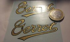 decals decalcomanie pour cadre reservoir moto terrot couleur or  taille réel