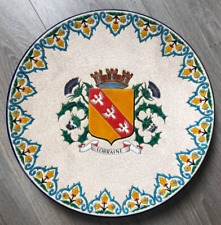 Grand Plat Emaux LONGWY Blason