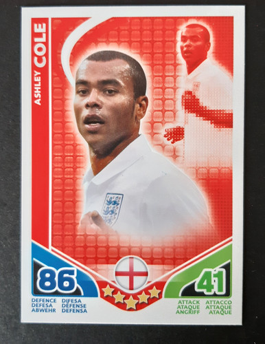 Ashley cole angleterre carte - ashley,