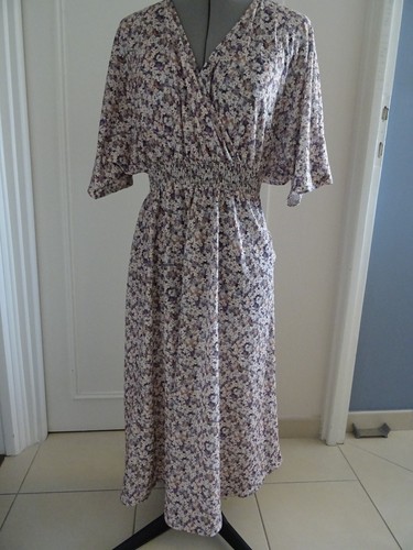 Robe longue fleurie pull - robe,