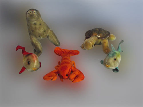 Lot peluches des années - de,
